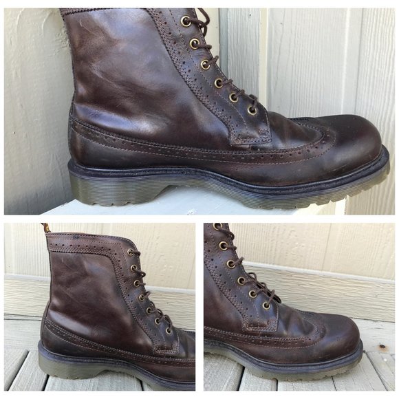 SOLD Dr. Martens Fitzroy Brogue Leather 7 Eye Boot - Picture 11 of 16
